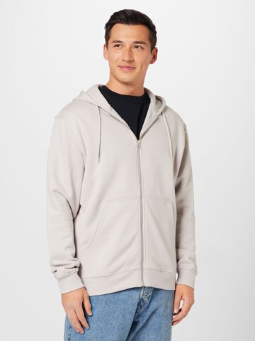 WEEKDAY Sweat jacket in Grey: front