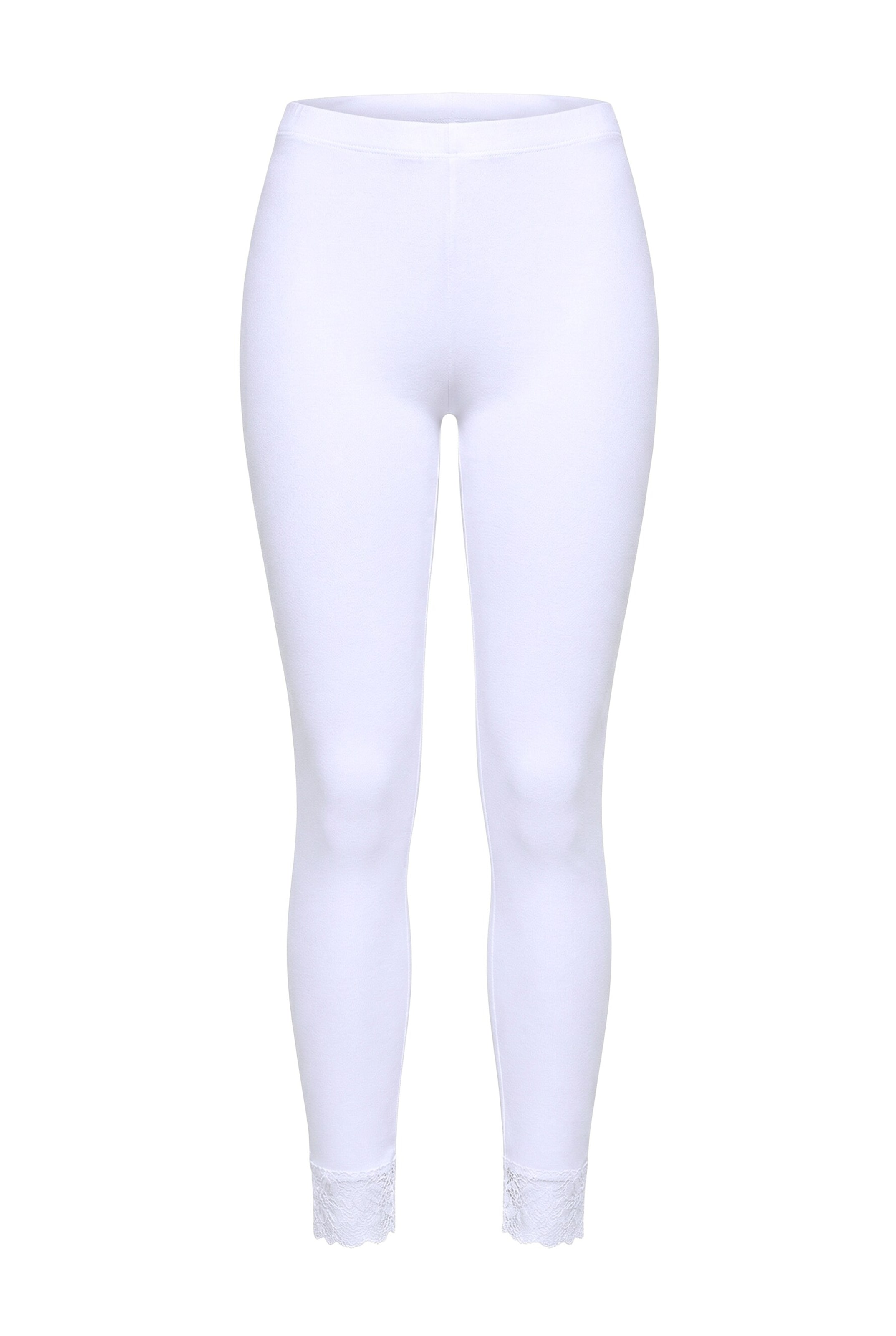 Angel of Style Skinny Leggings in Weiß: Vorderseite