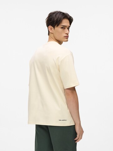 Karl Lagerfeld Тениска в бежово