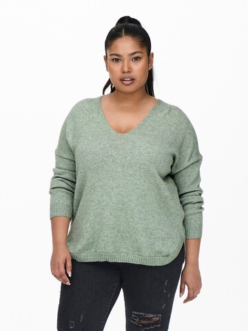 ONLY Carmakoma - Pullover 'Margareta' em verde: frente