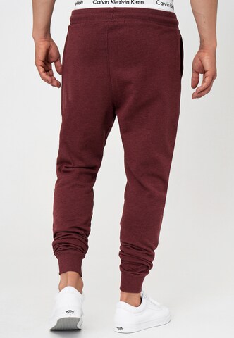 INDICODE JEANS Tapered Pants 'Eberline' in Red