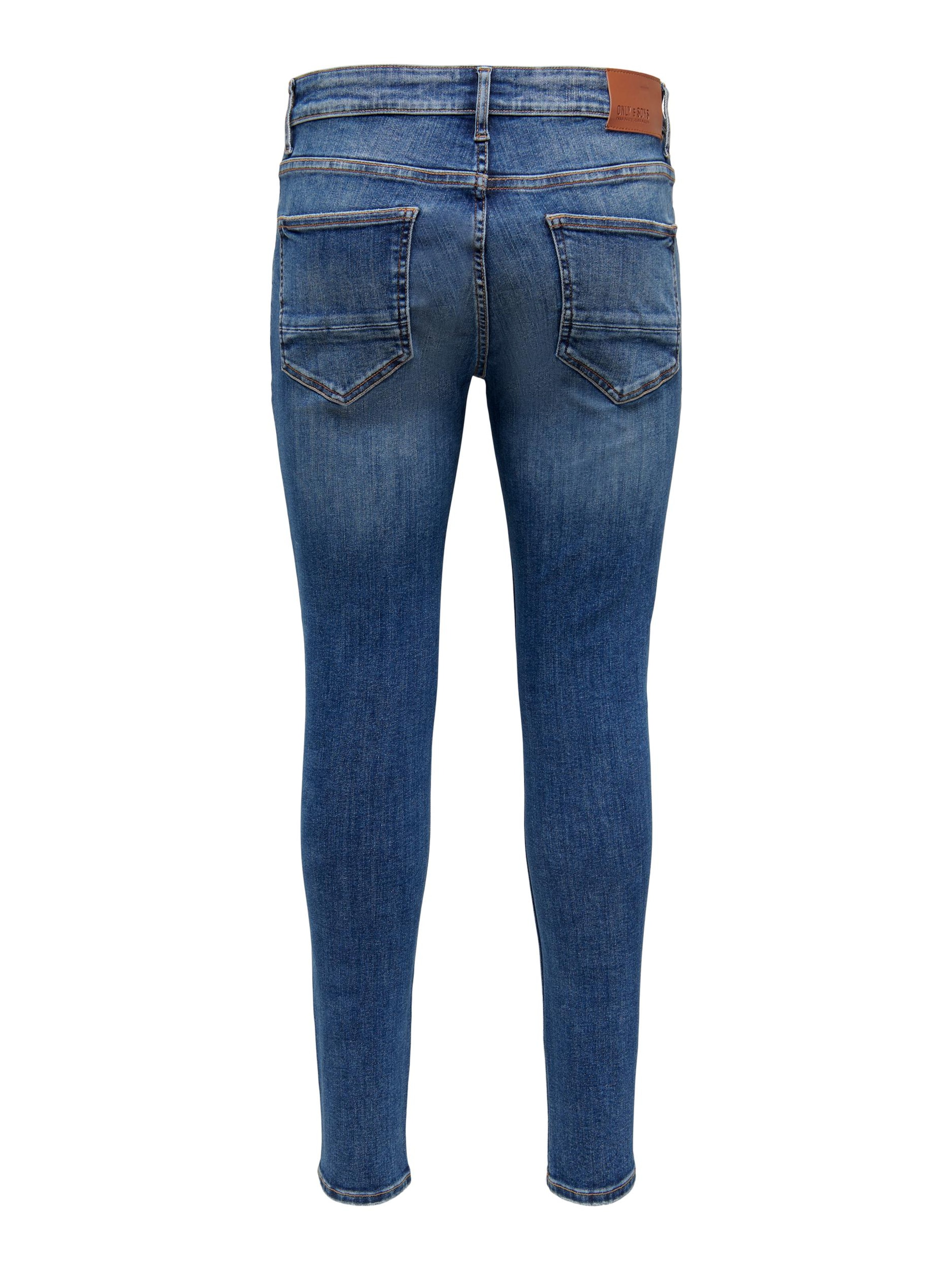 Skinny Jean 'Warp' Only & Sons en bleu