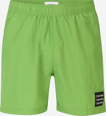Shorts de bain Calvin Klein Underwear en vert : devant