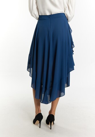 Gonna di faina in blu
