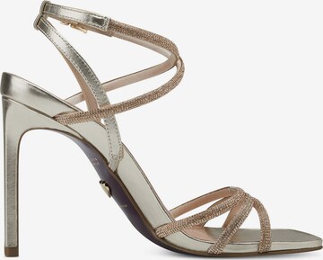 Tamaris Heart & Sole Strap sandal in Gold