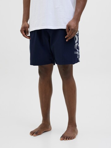 Jack & Jones Plus Плавательные шорты 'JPSTMaui' в Синий: спереди