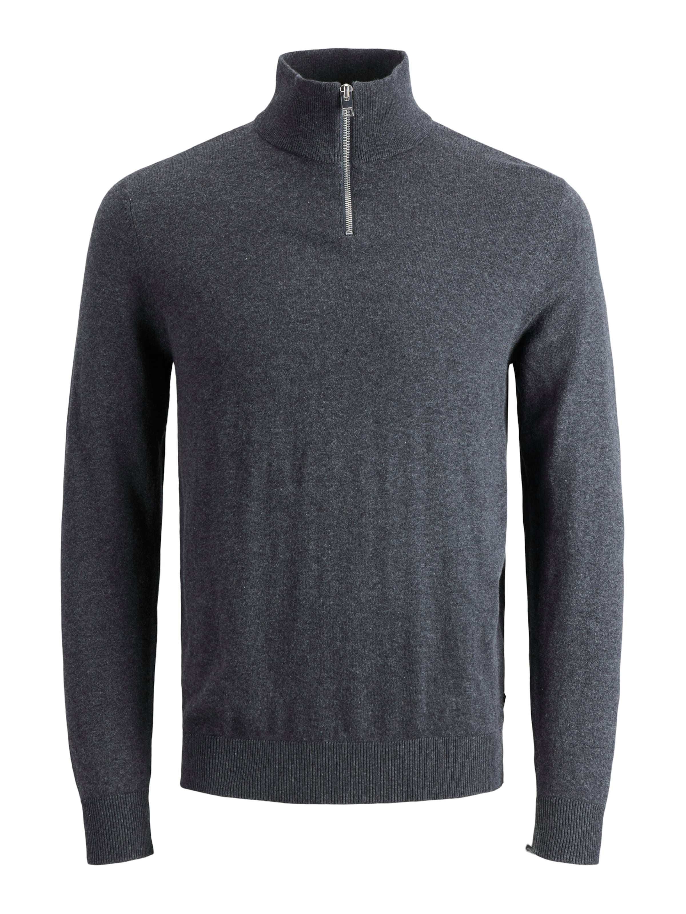 JACK & JONES Pullover 'JWHEMIL' in Grau: Vorderseite