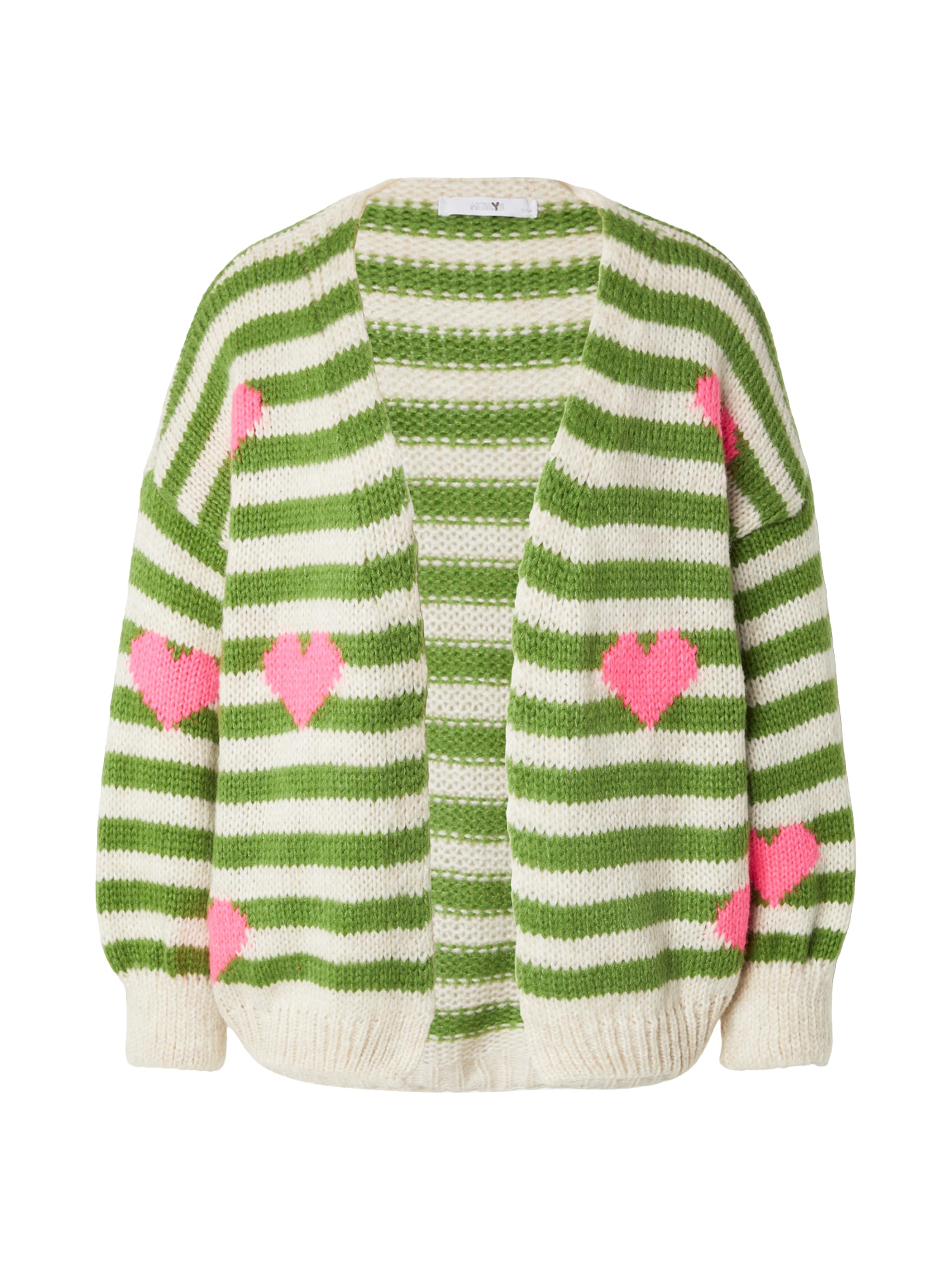 Hailys Knit Cardigan 'Ad44ora' in Green: front