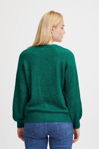 ICHI Knit Cardigan 'KAMARA' in Green