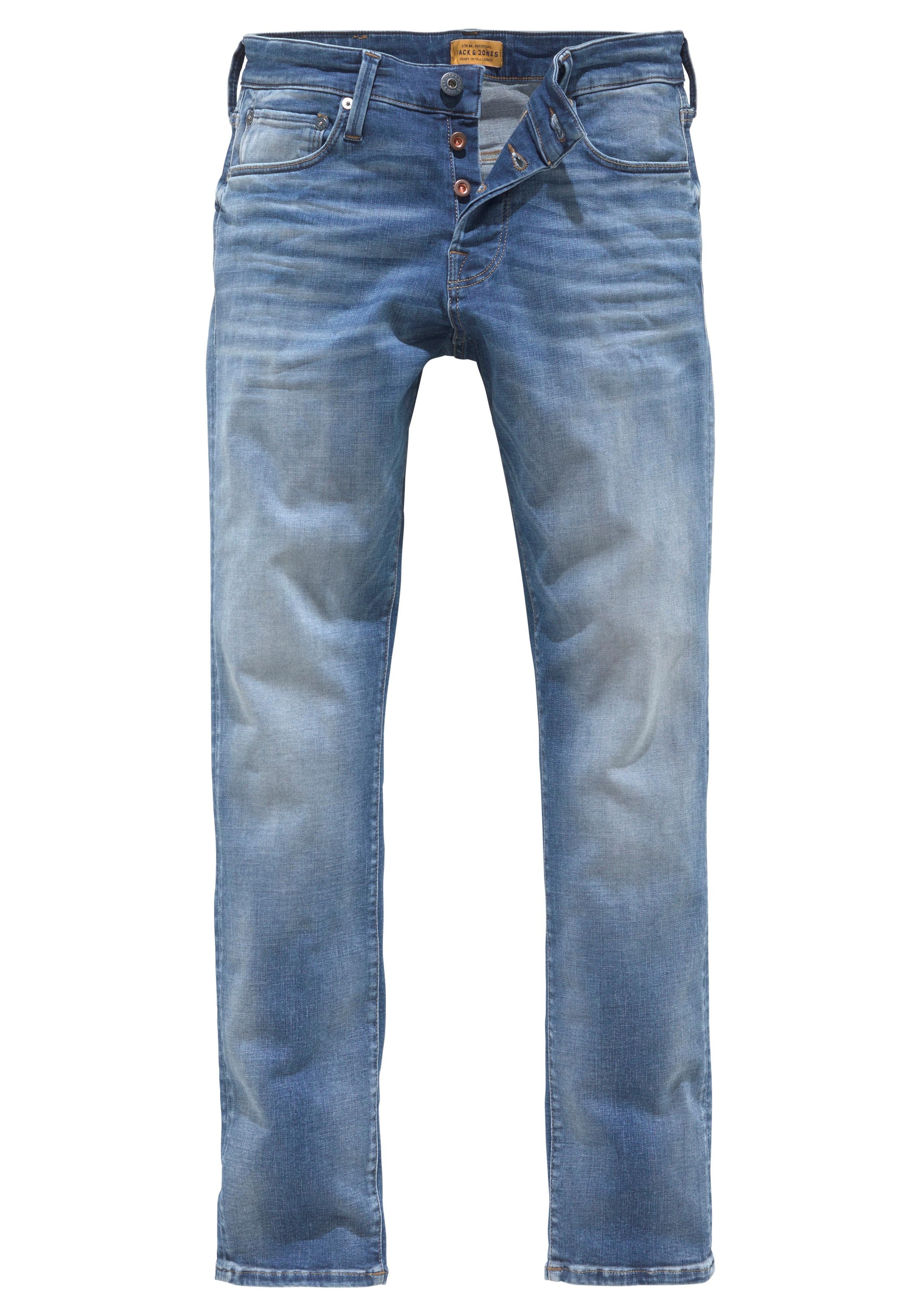 JACK & JONES Slim fit Jeans 'Glenn' in Blue: front