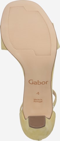 GABOR Páskové sandály – žlutá