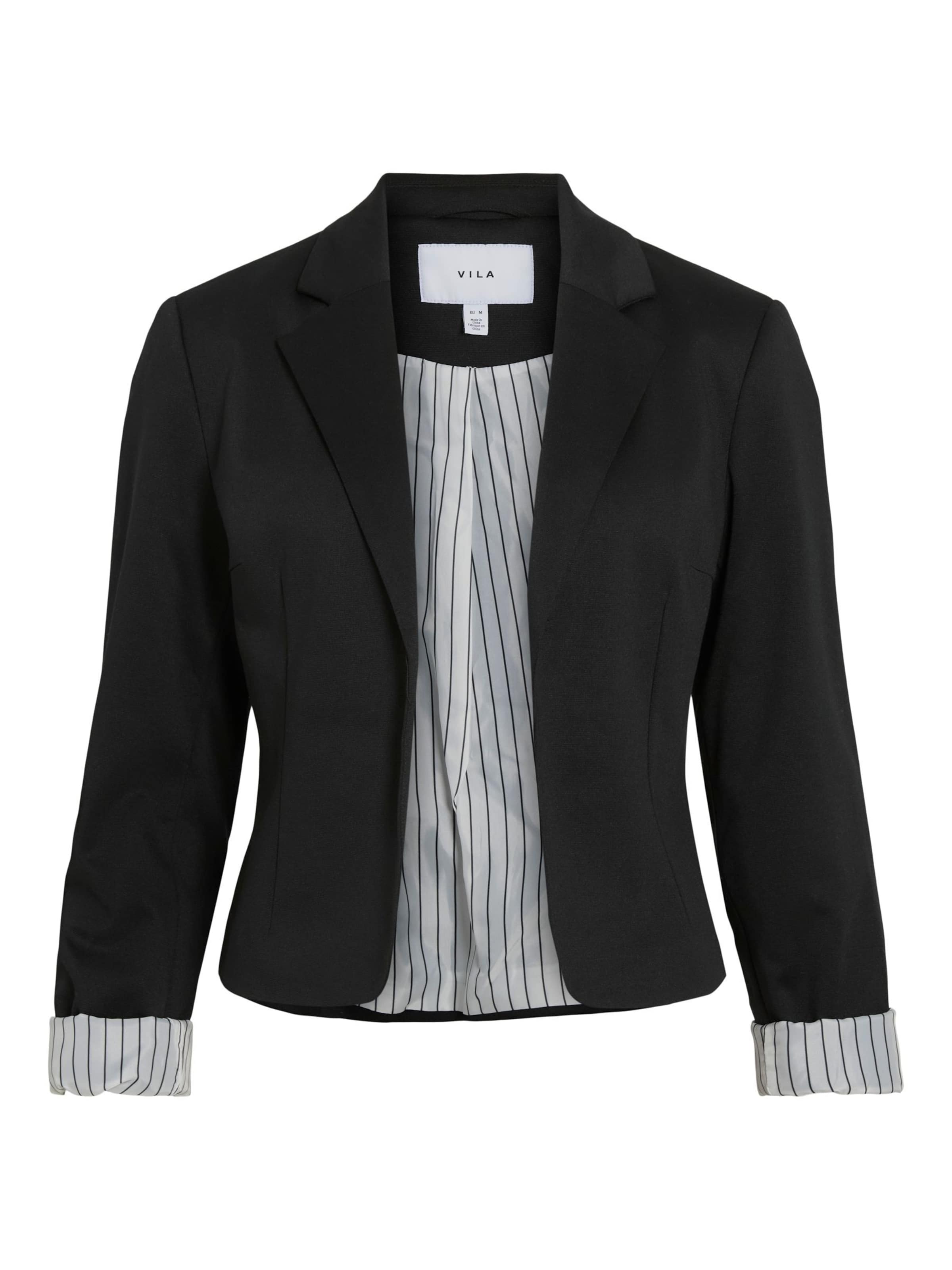 VILA Blazer 'VISaga' in Black: front