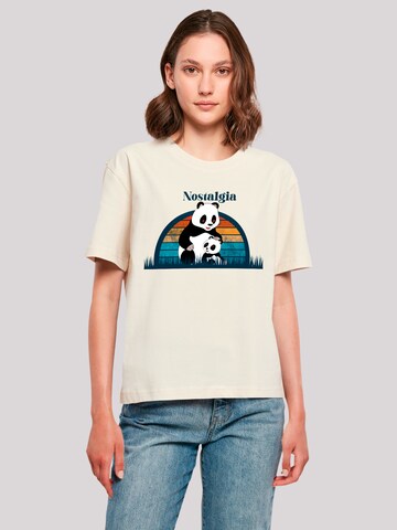 T-shirt 'Tao Tao Nostalgia Heroes of Childhood' F4NT4STIC en beige : devant