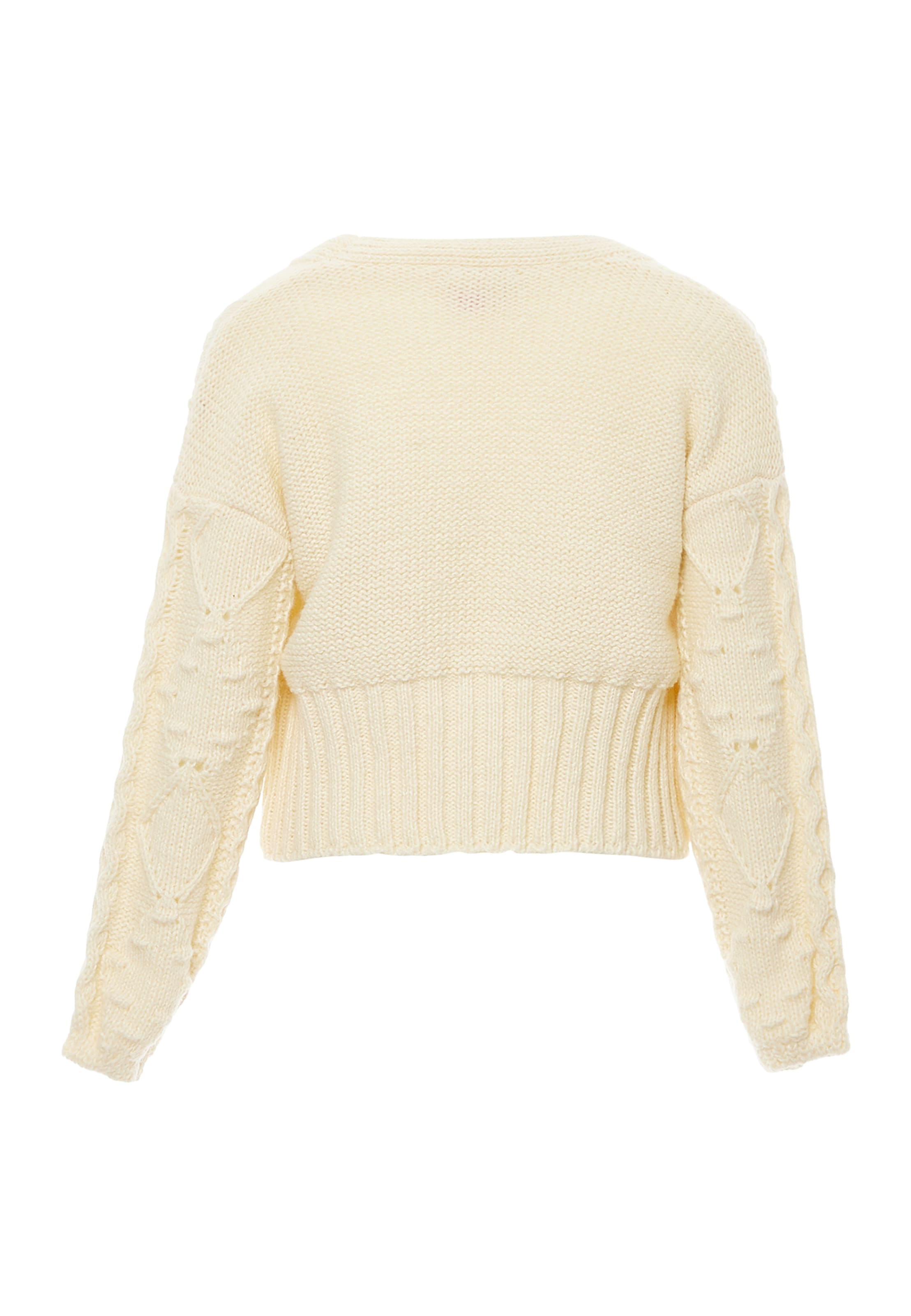 ebeeza - Casaco de malha em branco