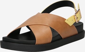 ONLY Sandals 'Minnie' in Brown: front