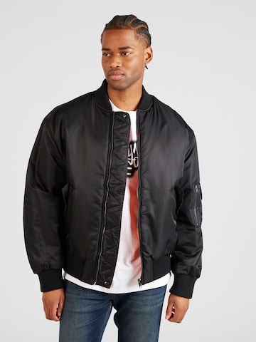 Veste mi-saison 'MA1' TOPMAN en noir : devant