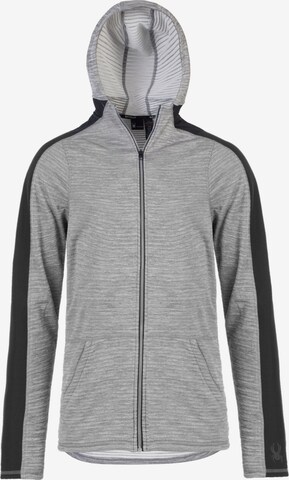 Veste de sport Spyder en gris : devant