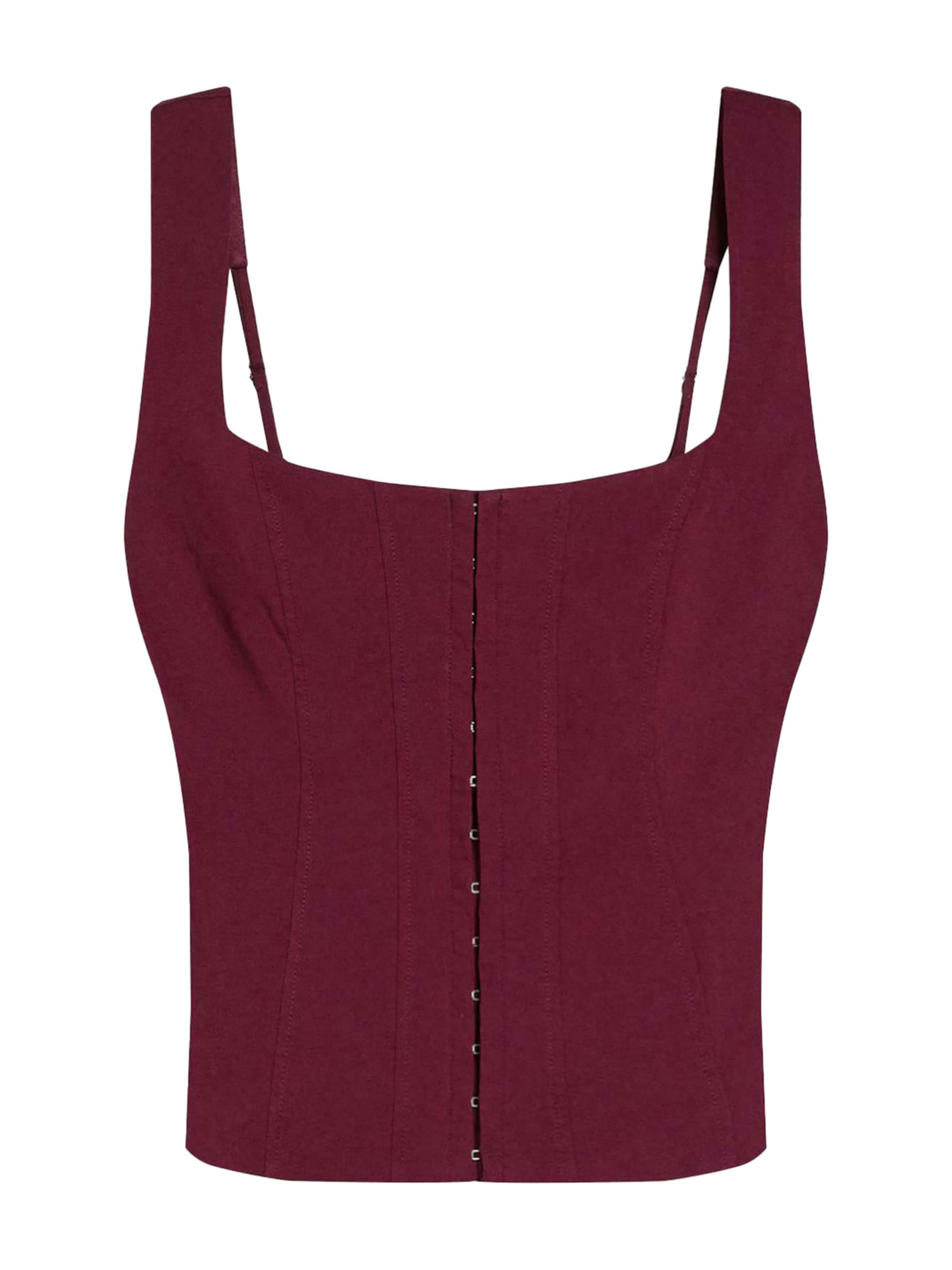 Bershka Top in Rood: voorkant