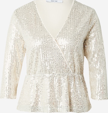 ABOUT YOU Blouse 'Nena' in Zilver: voorkant