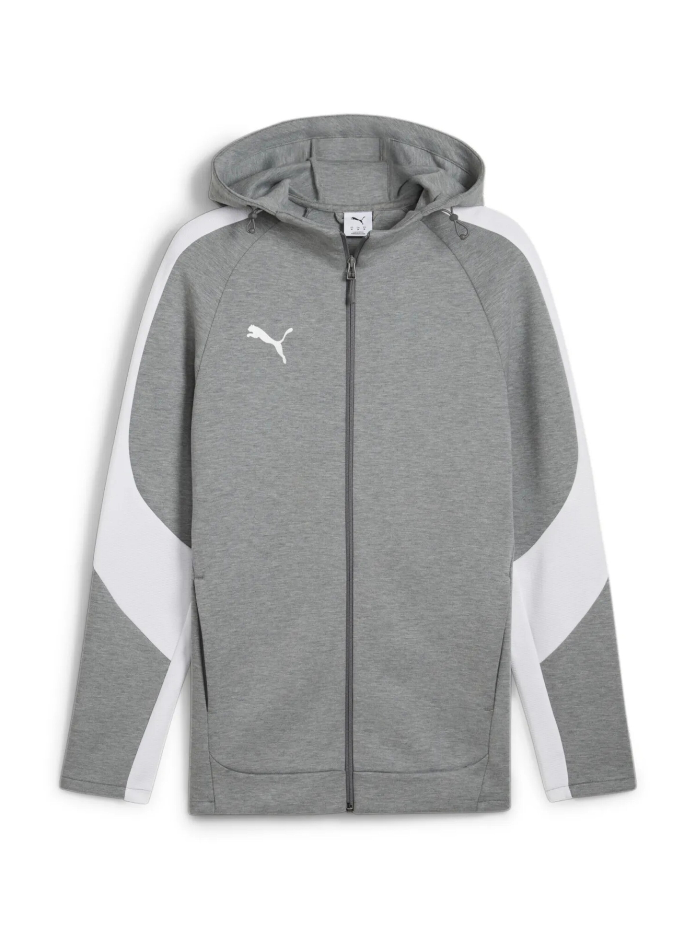 Giacca di felpa sportiva di PUMA in grigio: frontale