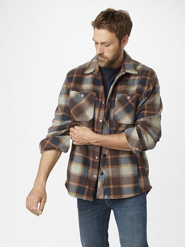 PADDOCKS Regular fit Button Up Shirt in Brown: front