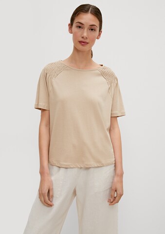 T-shirt comma casual identity en beige : devant