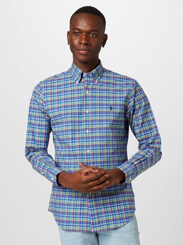 Regular fit Camicia di Polo Ralph Lauren in blu: frontale