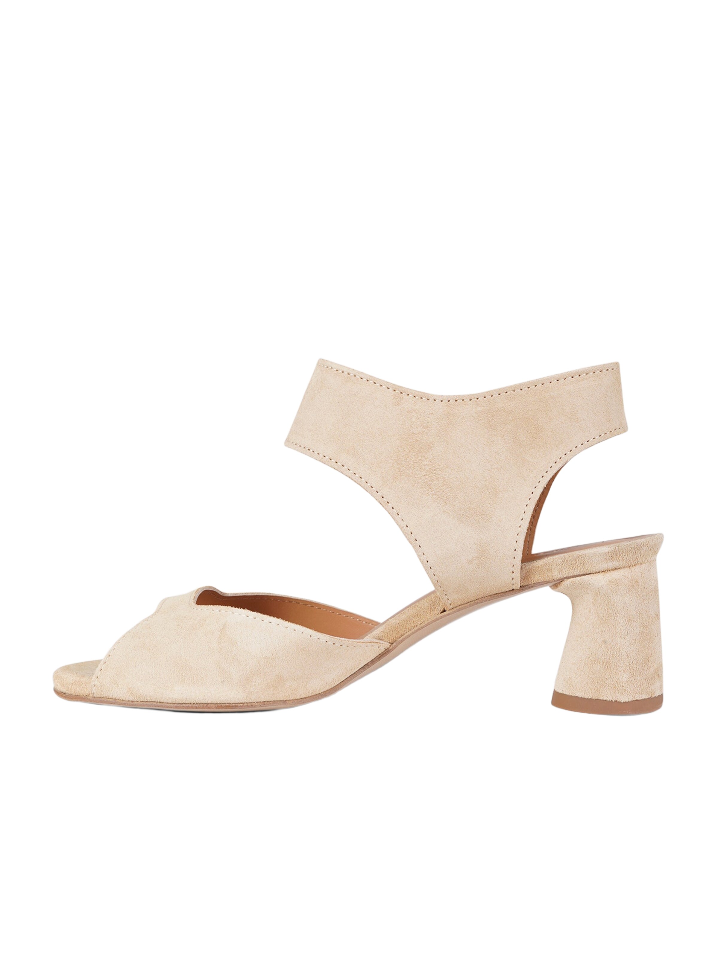 ANCAMY Hochhackige Sandalen in Beige: Vorderseite
