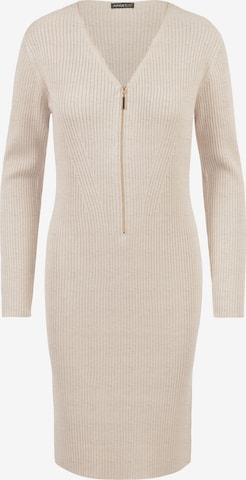 APART Knitted dress in Beige: front