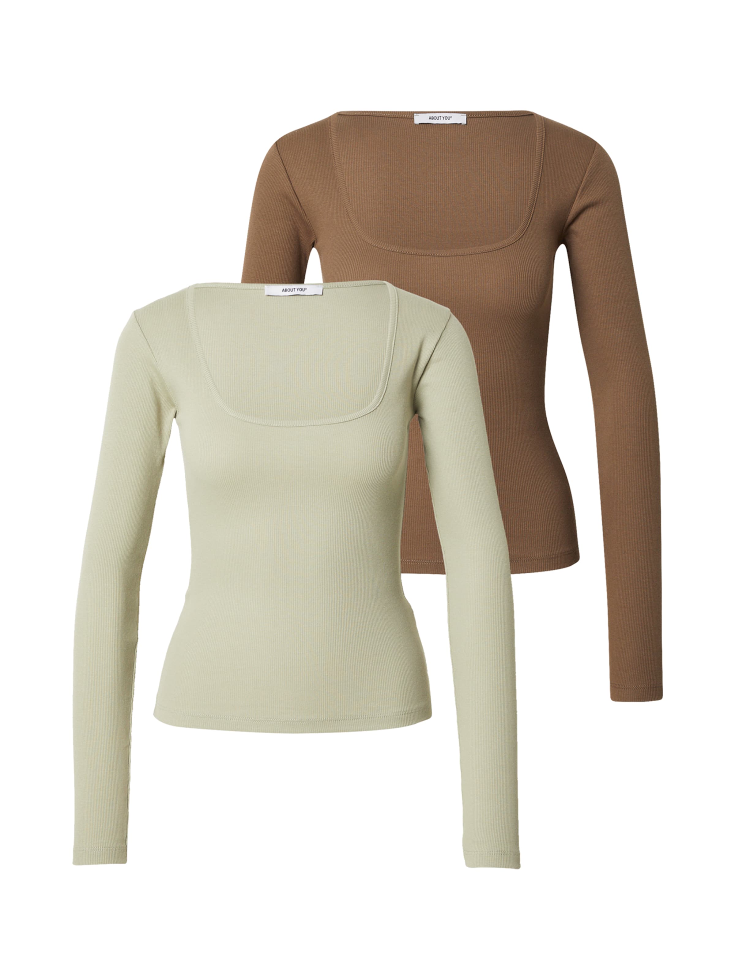 ABOUT YOU Póló 'Liane' - barna: elől