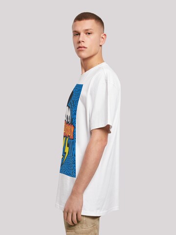 F4NT4STIC Shirt 'Disney Mickey Mouse 90s Flash' in White