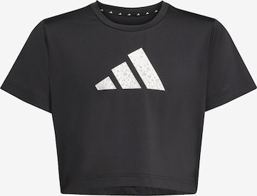 juoda ADIDAS SPORTSWEAR Sportiniai marškinėliai 'Essentials': priekis