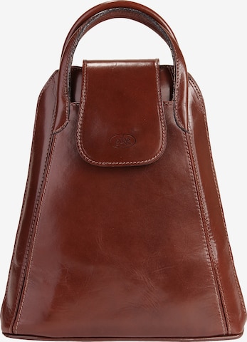 Sac à dos 'FATA BUONA' piké en marron : devant