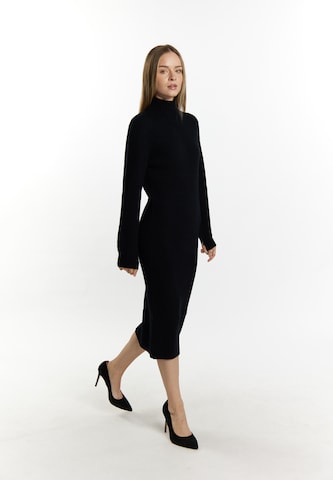 DreiMaster Klassik Πλεκτό φόρεμα σε μαύρο