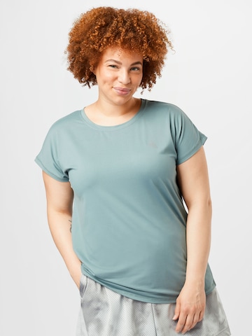 T-shirt fonctionnel 'ABASIC ONE' Active by Zizzi en bleu : devant