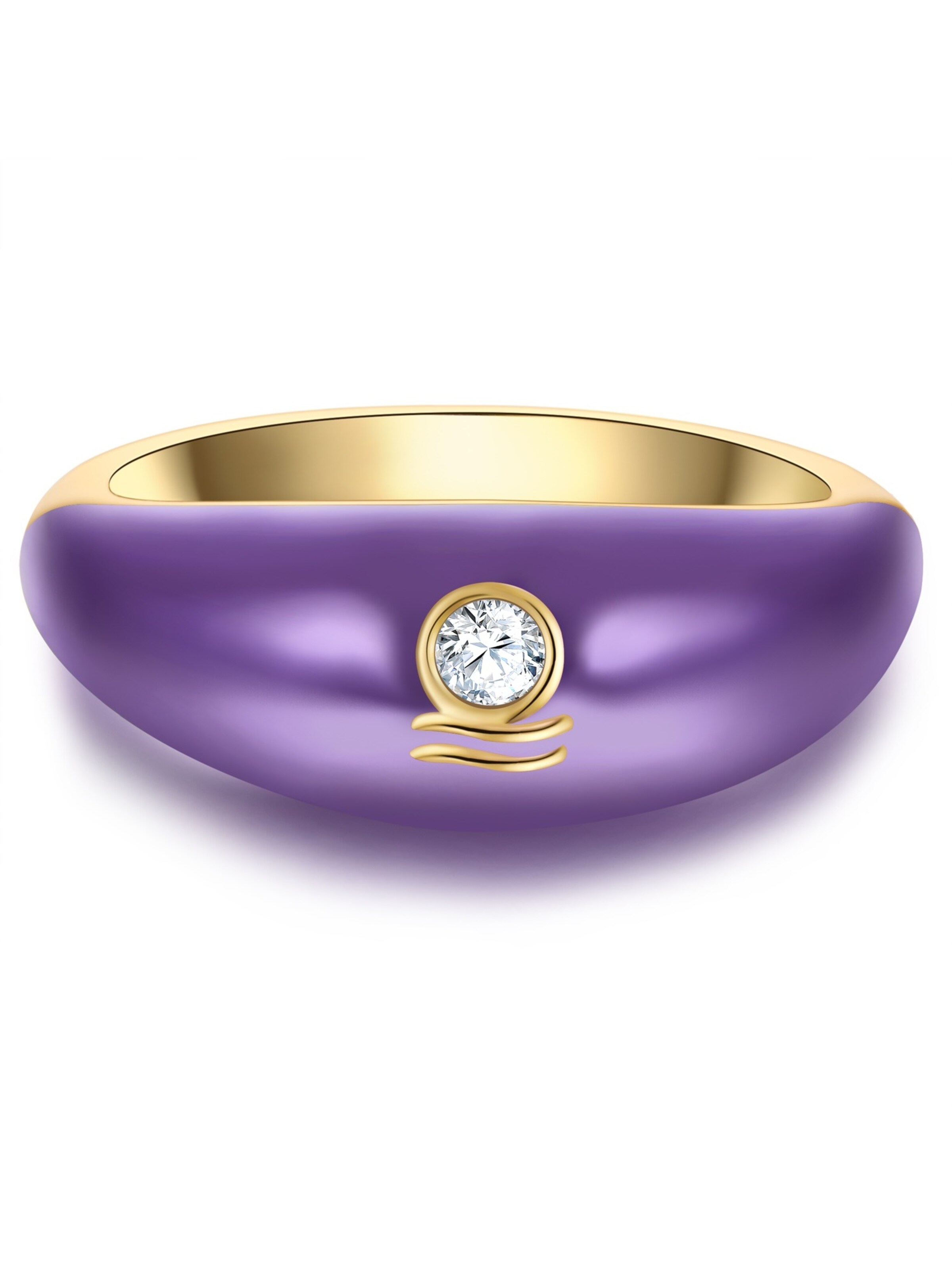 Glanzstücke München Ring in Lila: Vorderseite