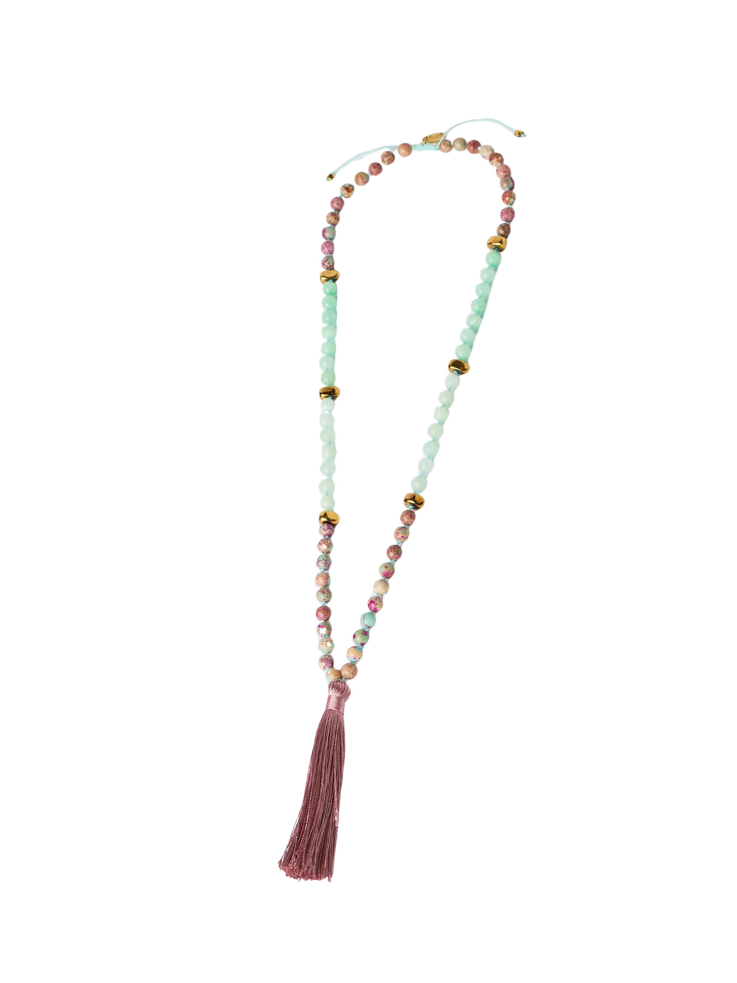 THE GEM STORIES JEWELRY Ketting 'Pastel Harmony Necklace' in 70 cm in de kleur Gemengde kleuren, Productweergave