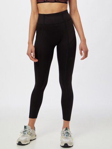 PUMA Slim fit Workout Pants in Black: front