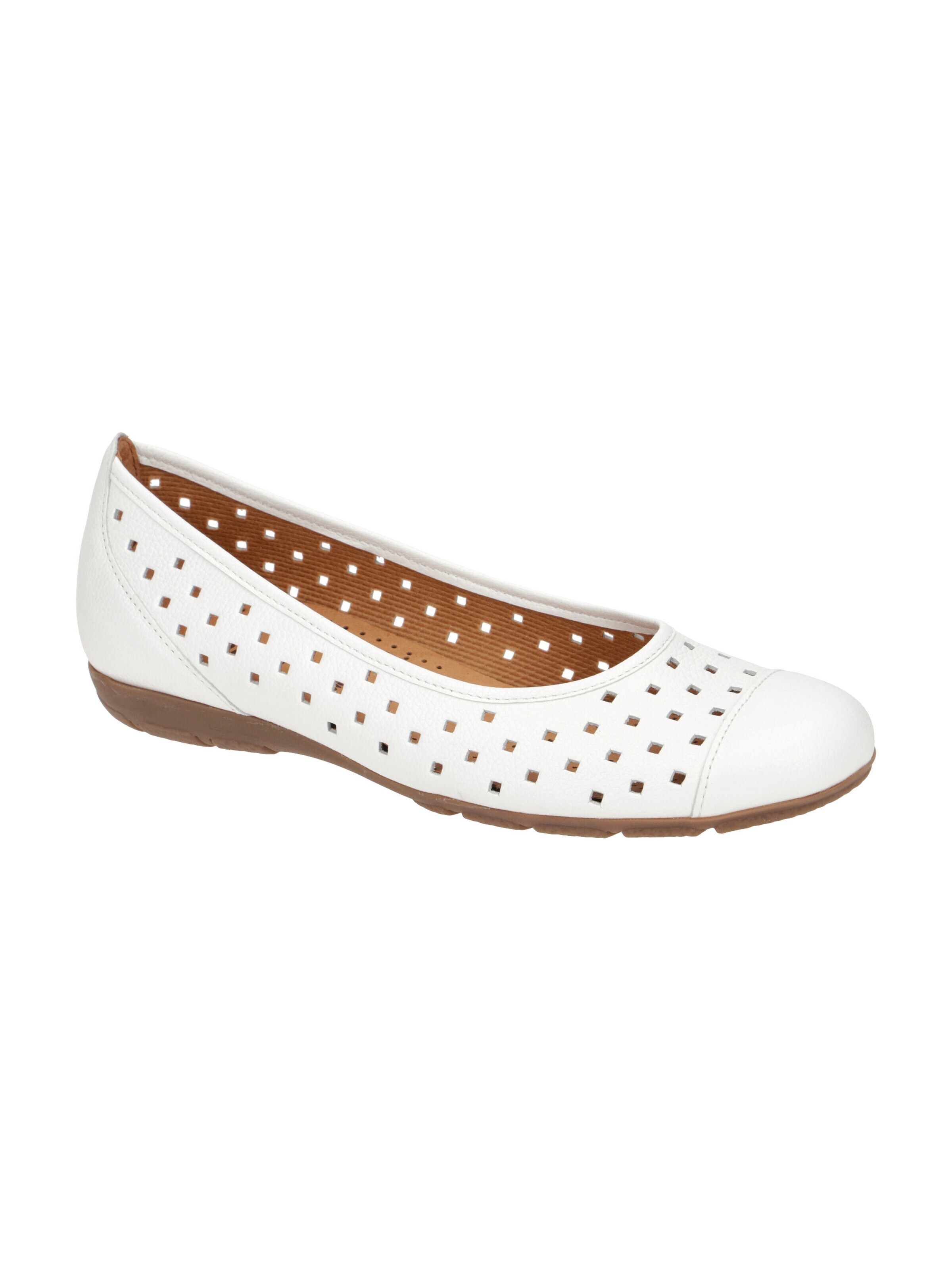 GABOR Ballet Flats in White