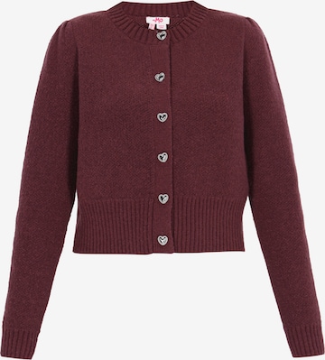 Cardigan MYMO en rouge : devant