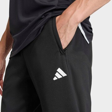 ADIDAS PERFORMANCE Tapered Workout Pants in Black