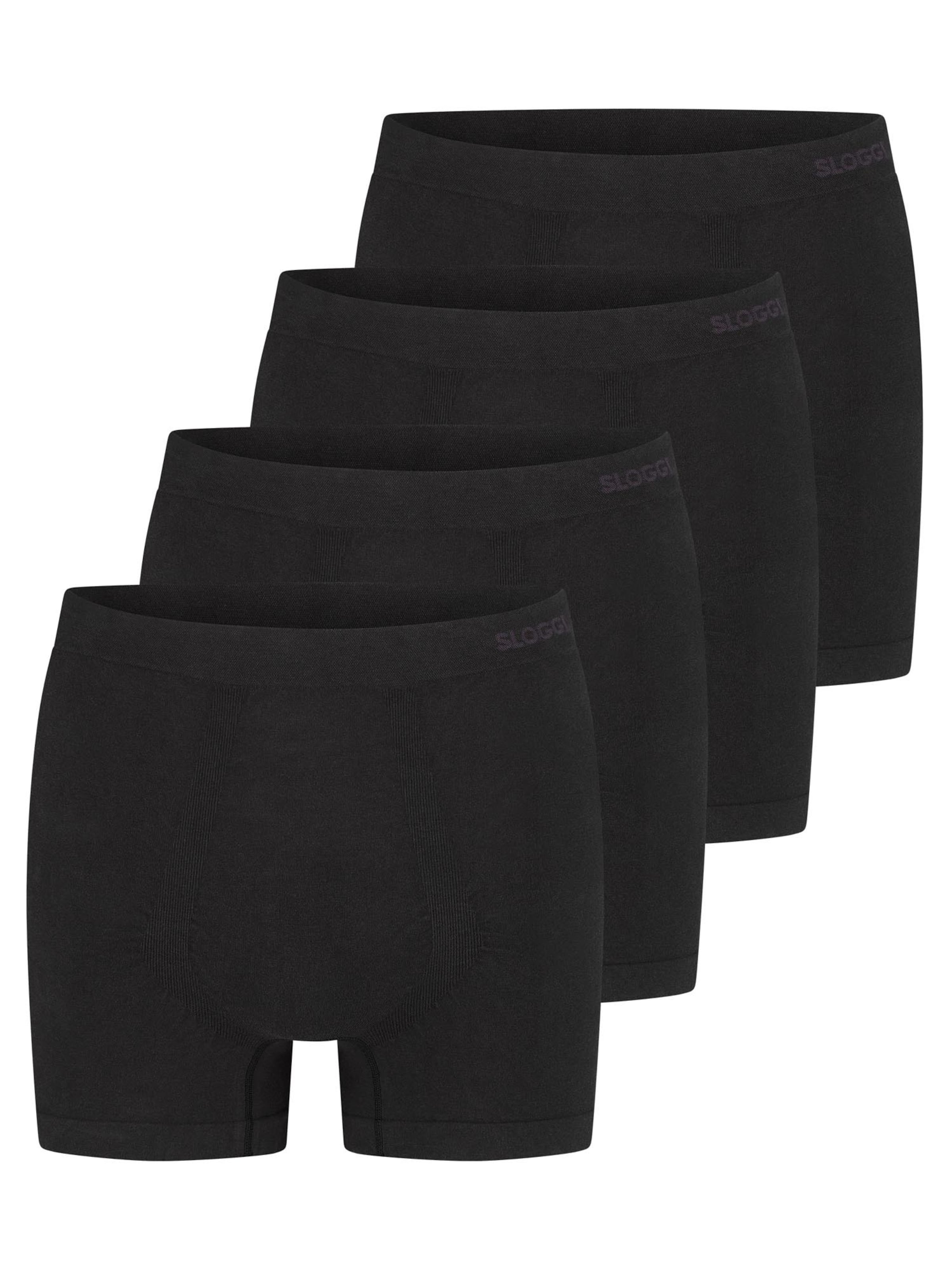 SLOGGI Boxer shorts 'men GO Smooth' in Black: front