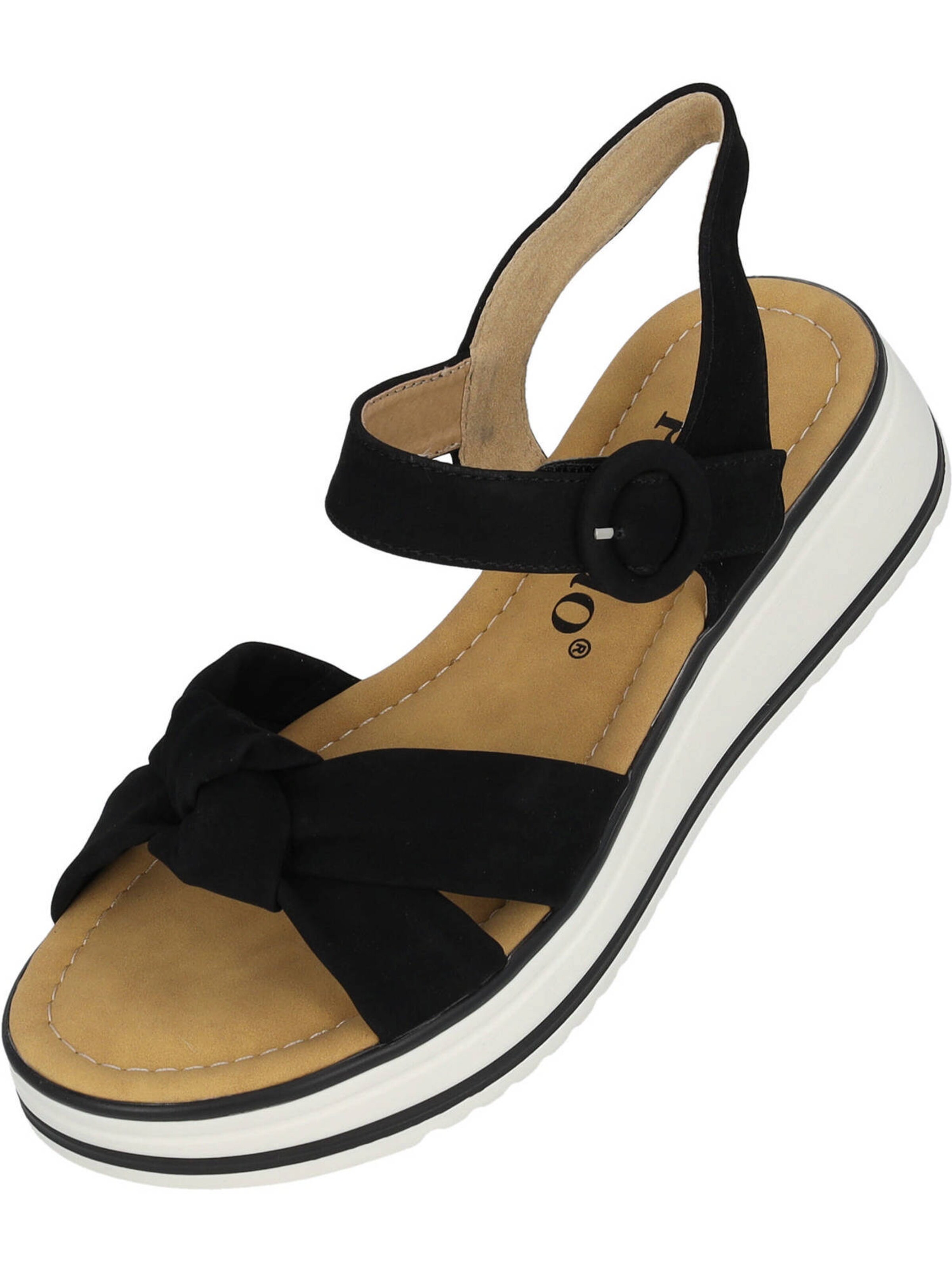 Palado Sandale in Schwarz: Vorderseite