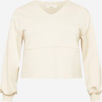 Guido Maria Kretschmer Curvy Sweatshirt 'Sana' in White: front