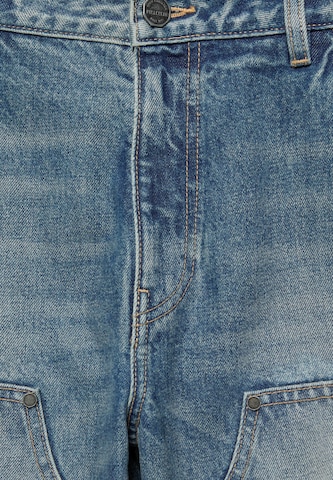 Baggy Jeans de la Pull&Bear pe albastru