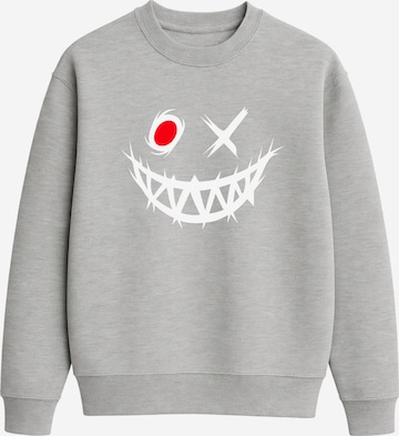 Banco Sweater 'Scary_Face' in Grey: front