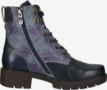 Laura Vita Lace-Up Ankle Boots in Blue