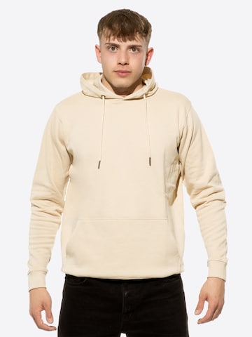 Sweat-shirt Cotton Prime en beige : devant