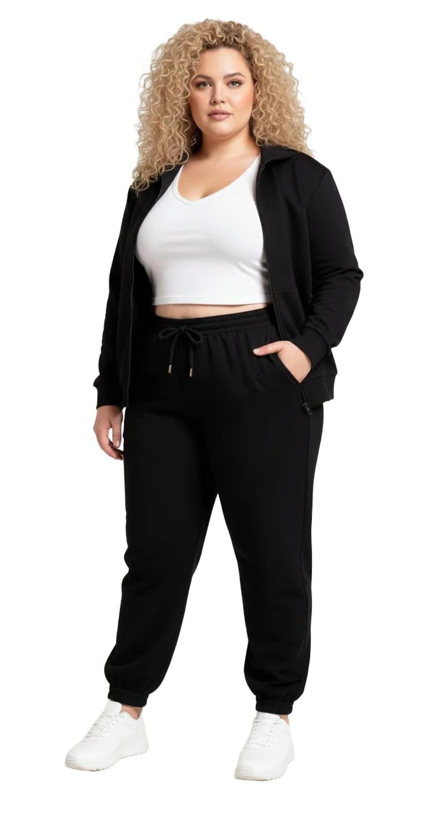 Effilé Pantalon Shape Of You en noir