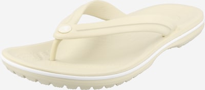 Crocs Zehentrenner in beige / weiß, Produktansicht